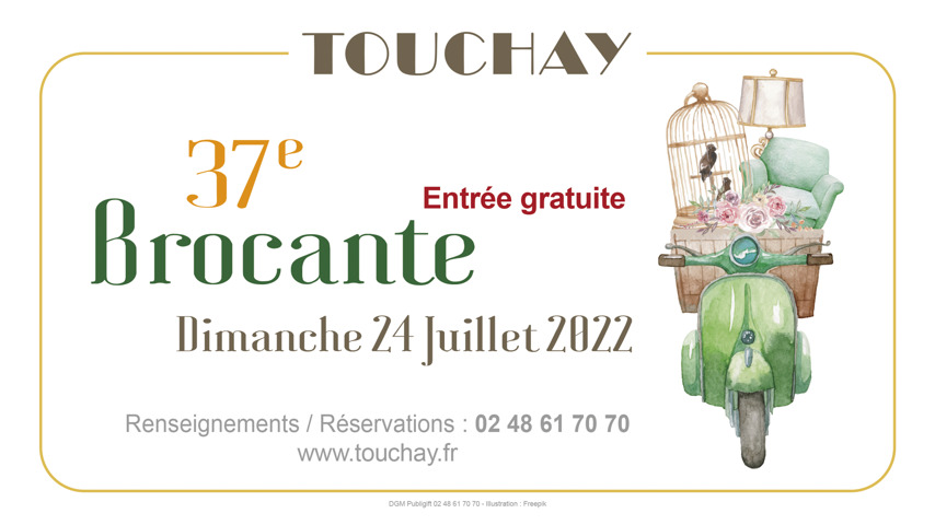 Affiche brocante Touchay