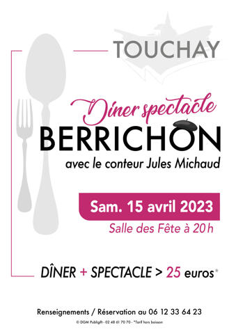 Affiche dîner spectacle berrichon